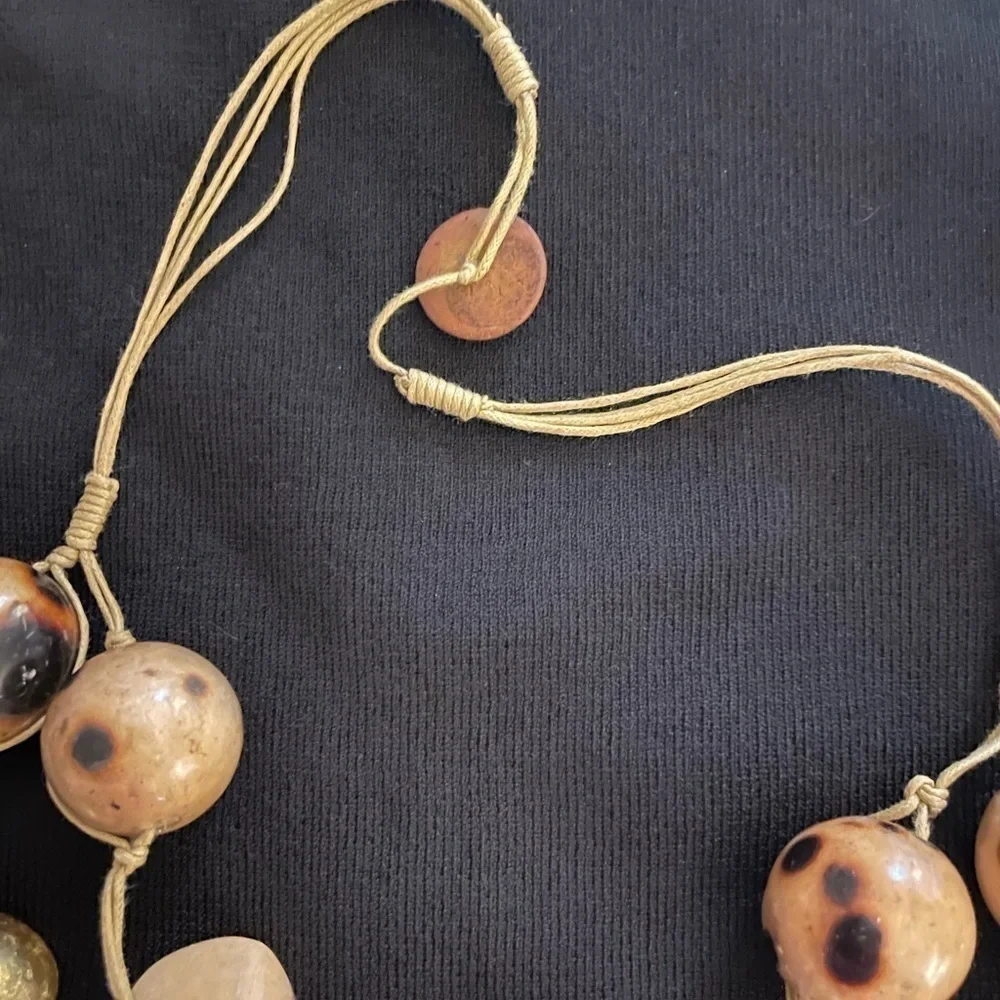 Double vintage statement necklace